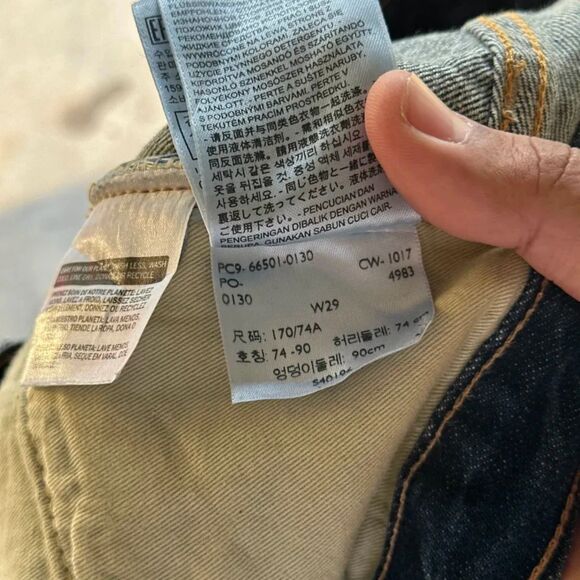 Levi's Premium LVC 501 XX Selvedge Denim Jeans BIG E Size 30X28 - Picture 5 of 9